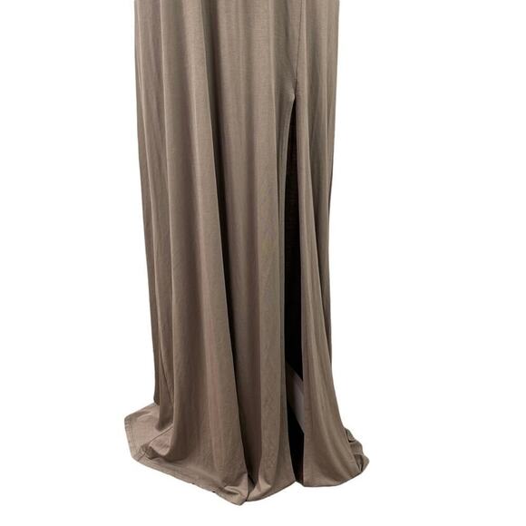 NWT Lulus Surplice Sleeveless Maxi Dress with Side Slit Cutout Back Size Small - Picture 3 of 15